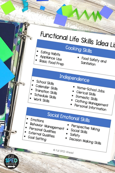 critical life skills definition for special education
