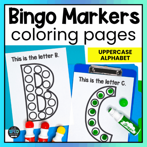 Free Alphabet Fine Motor Activities Bingo Marker Dauber Printable Coloring Pages
