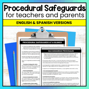 Free Special Education IEP Procedural Safeguards for Parents and Teachers Form