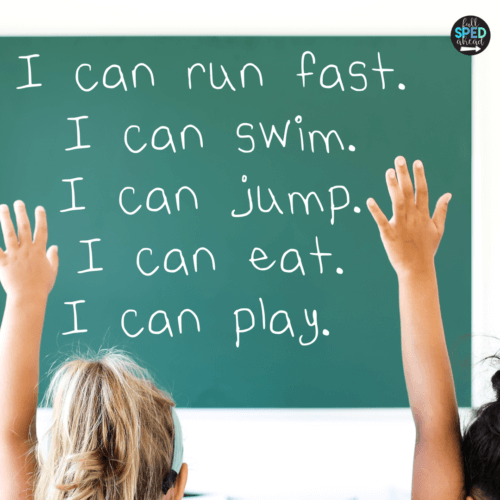 AAC and Predictable Chart Writing Strategies - Full SPED Ahead
