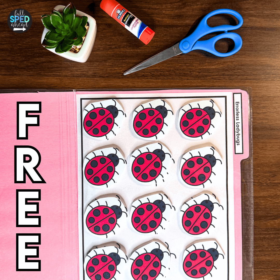 Free Spring File Folders for Special Education Classrooms - Full SPED Ahead