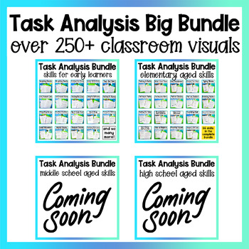 All Task Analysis Life Skills Classroom Visual Template Special Education Bundle