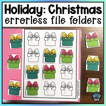 Christmas Errorless File Folder Games Autism Leisure Centers Special Education