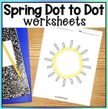 Dot to Dot Spring Season Tracing Worksheets Leisure Fun Center Special Education