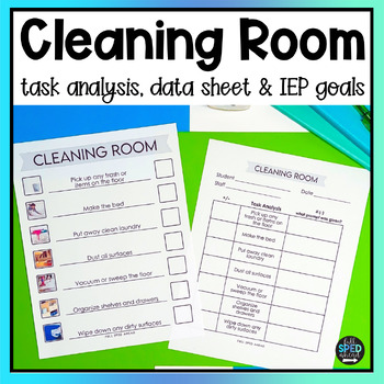 How To Clean Your Bedroom Class Visual Task Analysis Template Special Education