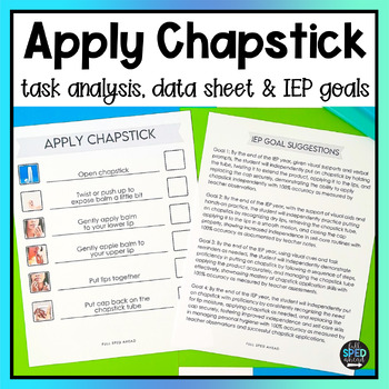 How to Apply Chapstick Classroom Visual Task Analysis Template Special Education