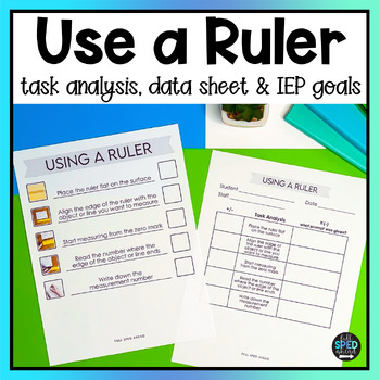 How to Use a Ruler Visual Task Analysis Template Special Education Life Skills