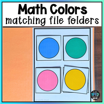 Math Colors Matching File Folder Games Autism Center Special Education Work Task
