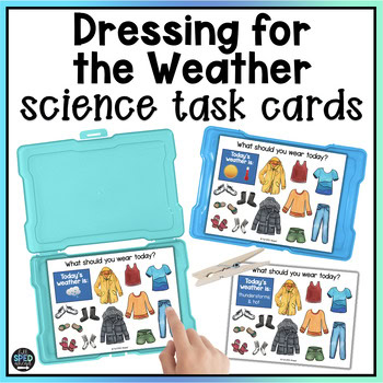 Seasons Dressing for the Weather Morning Meeting Task Cards Special Education
