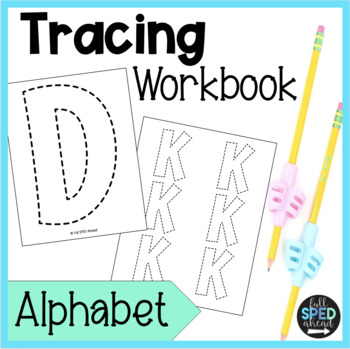 Fine Motor Skills Worksheet Tracing Practice Alphabet Binder Special Education