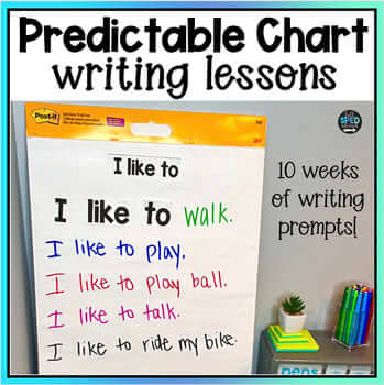 Predictable Chart Writing Curriculum Lessons Prompts Sentences Special Education