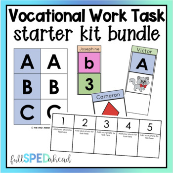 Vocational Work Task Boxes Starter Kit Bundle Special Education Classroom Setup