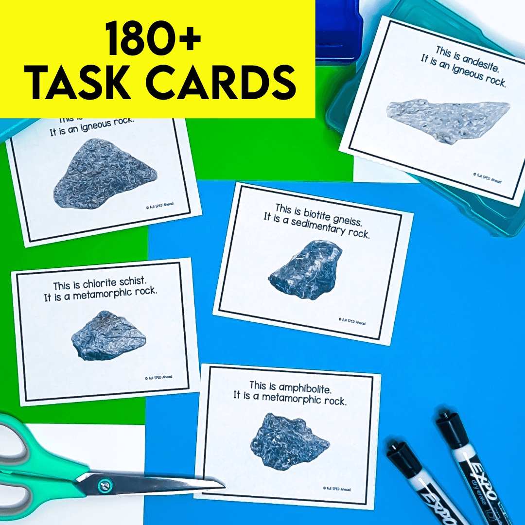 Science Earth Science The Rock Cycle Printable Task Cards Special Education - Image 2