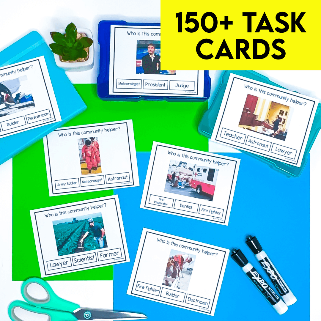 Community Helpers Careers Jobs Life Skills Task Box Special Education Centers - Image 2