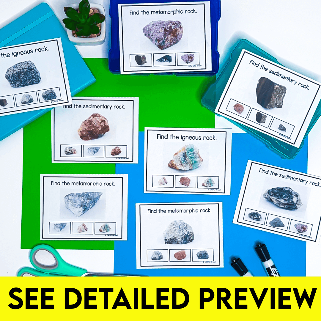Science Earth Science The Rock Cycle Printable Task Cards Special Education - Image 4