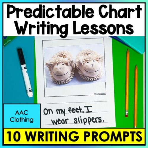 Clothing Predictable Chart Writing Curriculum Prompts Sentence Special Education