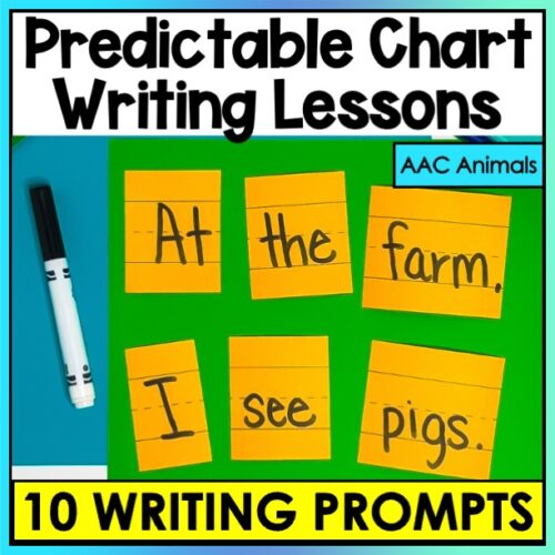 Animals Predictable Chart Writing Curriculum Prompt Sentences Special Education