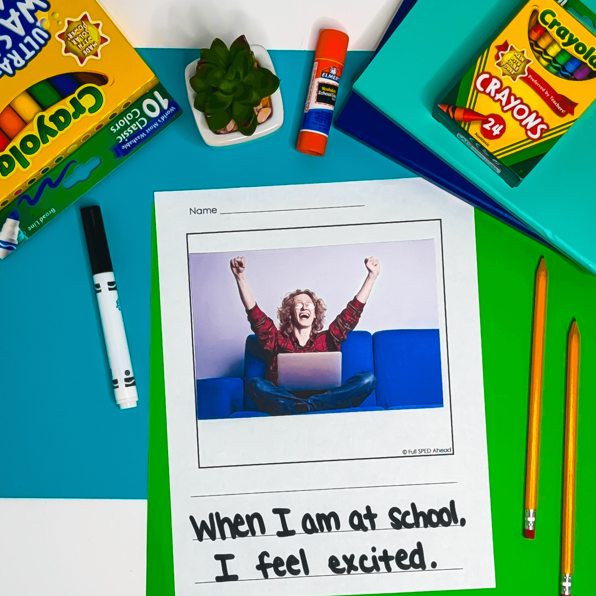 Emotions Predictable Chart Writing Curriculum Prompt Sentences Special Education - Image 7