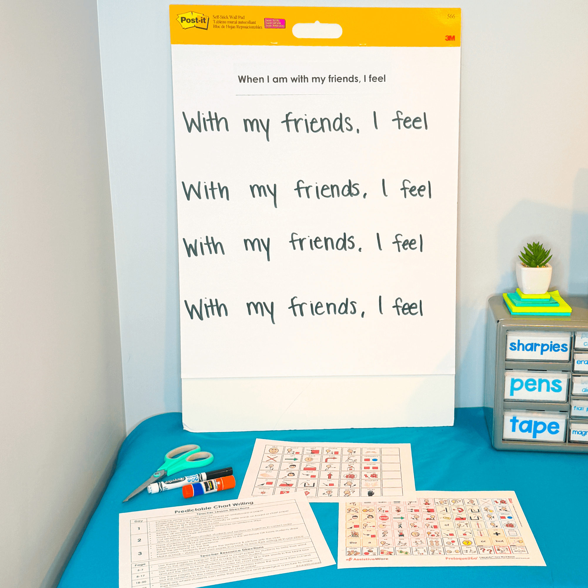 Emotions Predictable Chart Writing Curriculum Prompt Sentences Special Education - Image 10