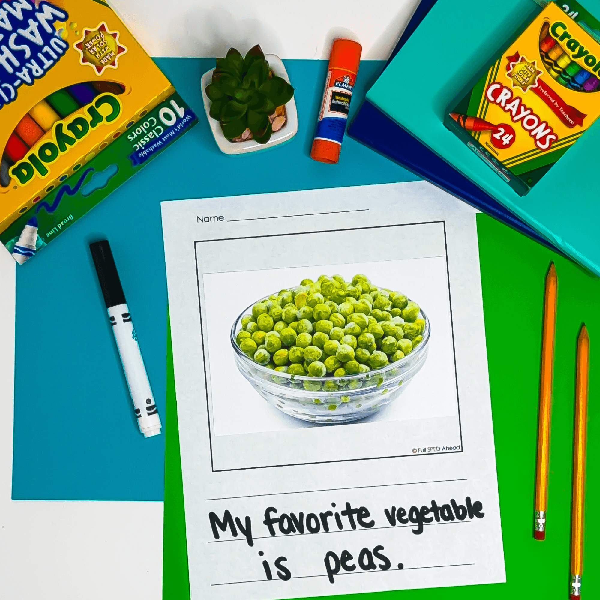 Fruits Vegetable Predictable Chart Writing Curriculum Prompts Special Education - Image 2