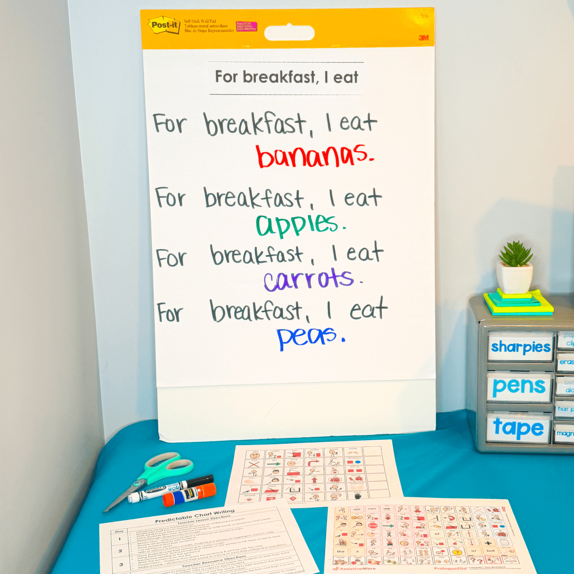 Fruits Vegetable Predictable Chart Writing Curriculum Prompts Special Education - Image 8