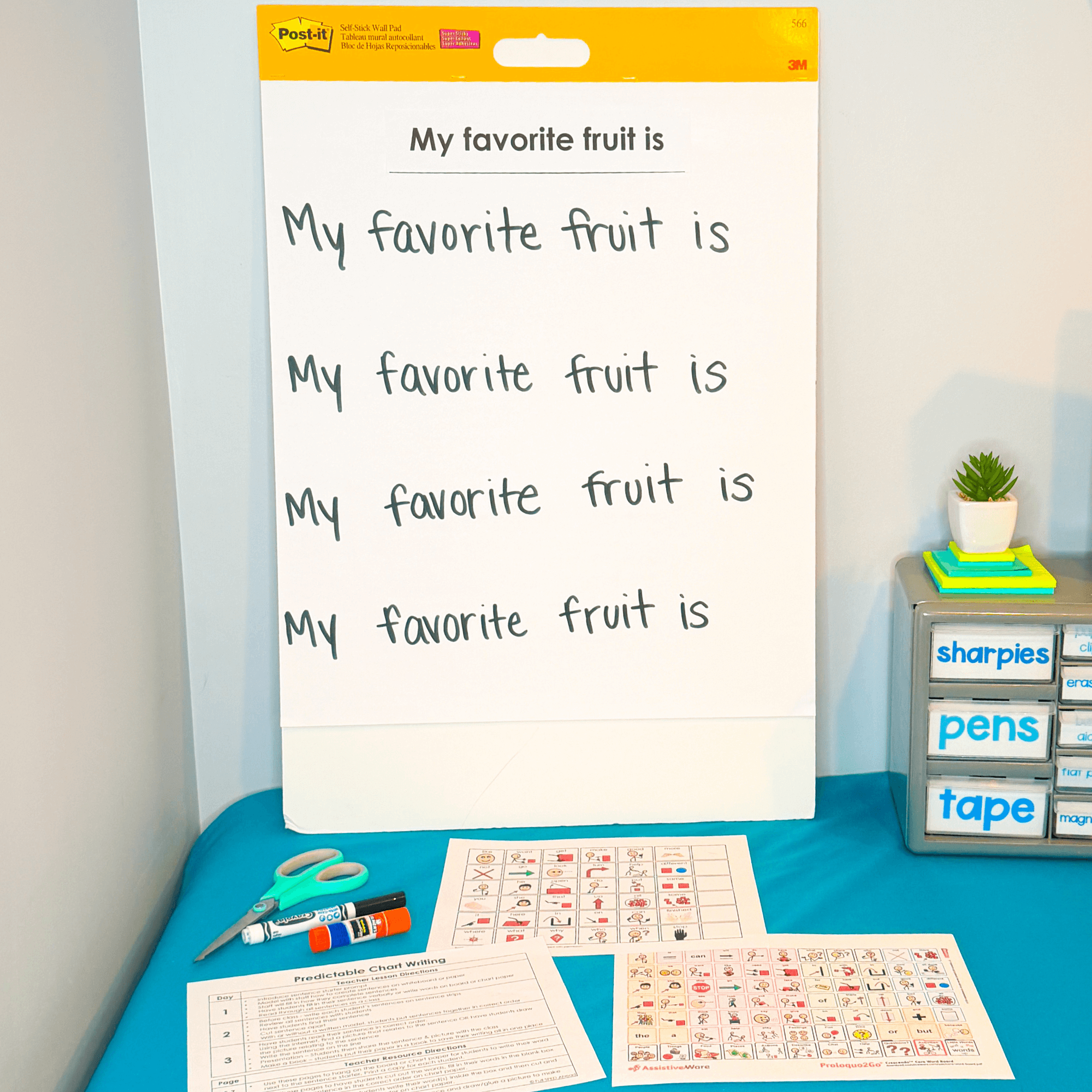 Fruits Vegetable Predictable Chart Writing Curriculum Prompts Special Education - Image 7