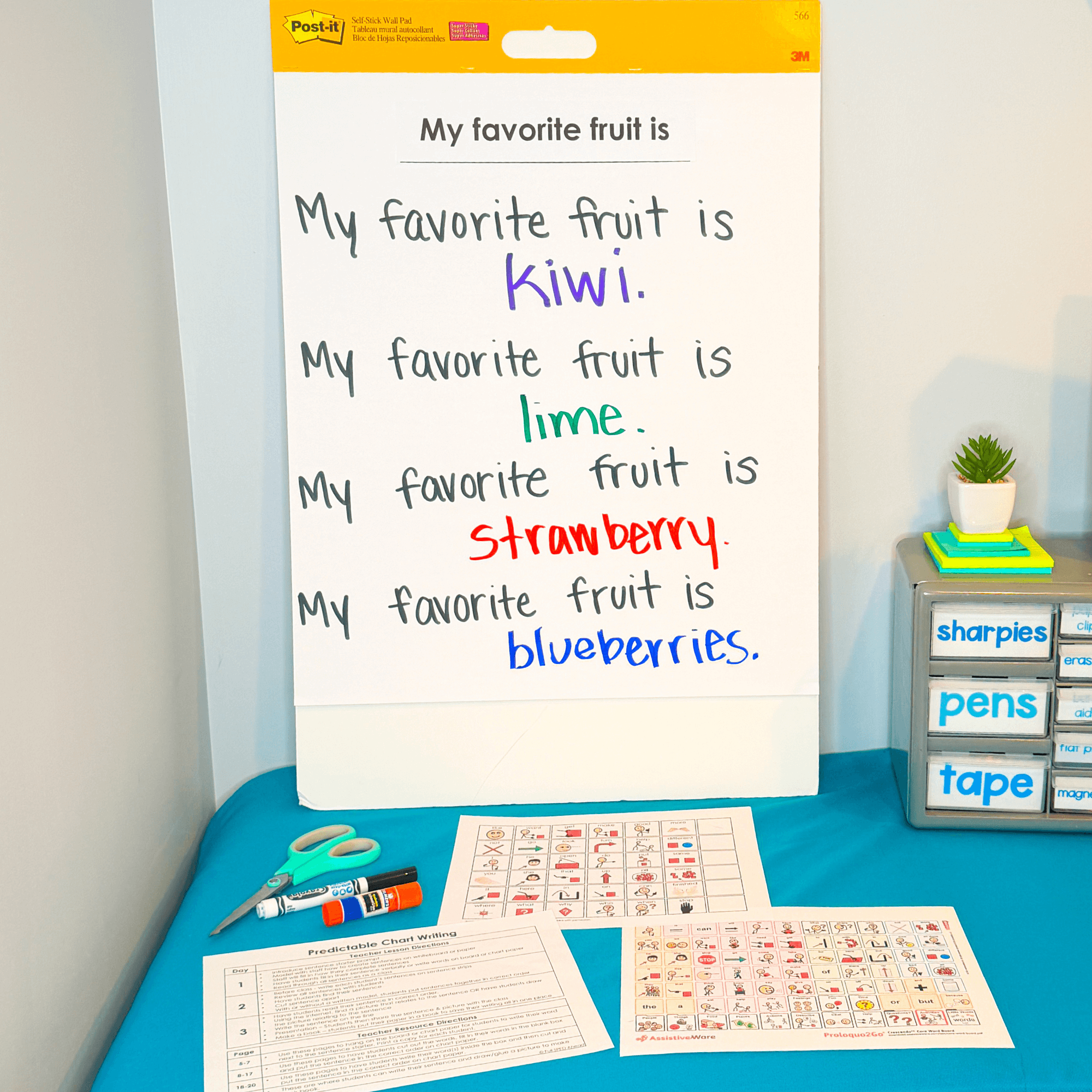 Fruits Vegetable Predictable Chart Writing Curriculum Prompts Special Education - Image 6