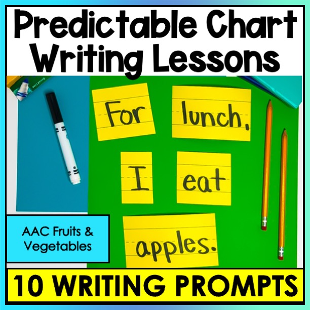 Fruits Vegetable Predictable Chart Writing Curriculum Prompts Special Education