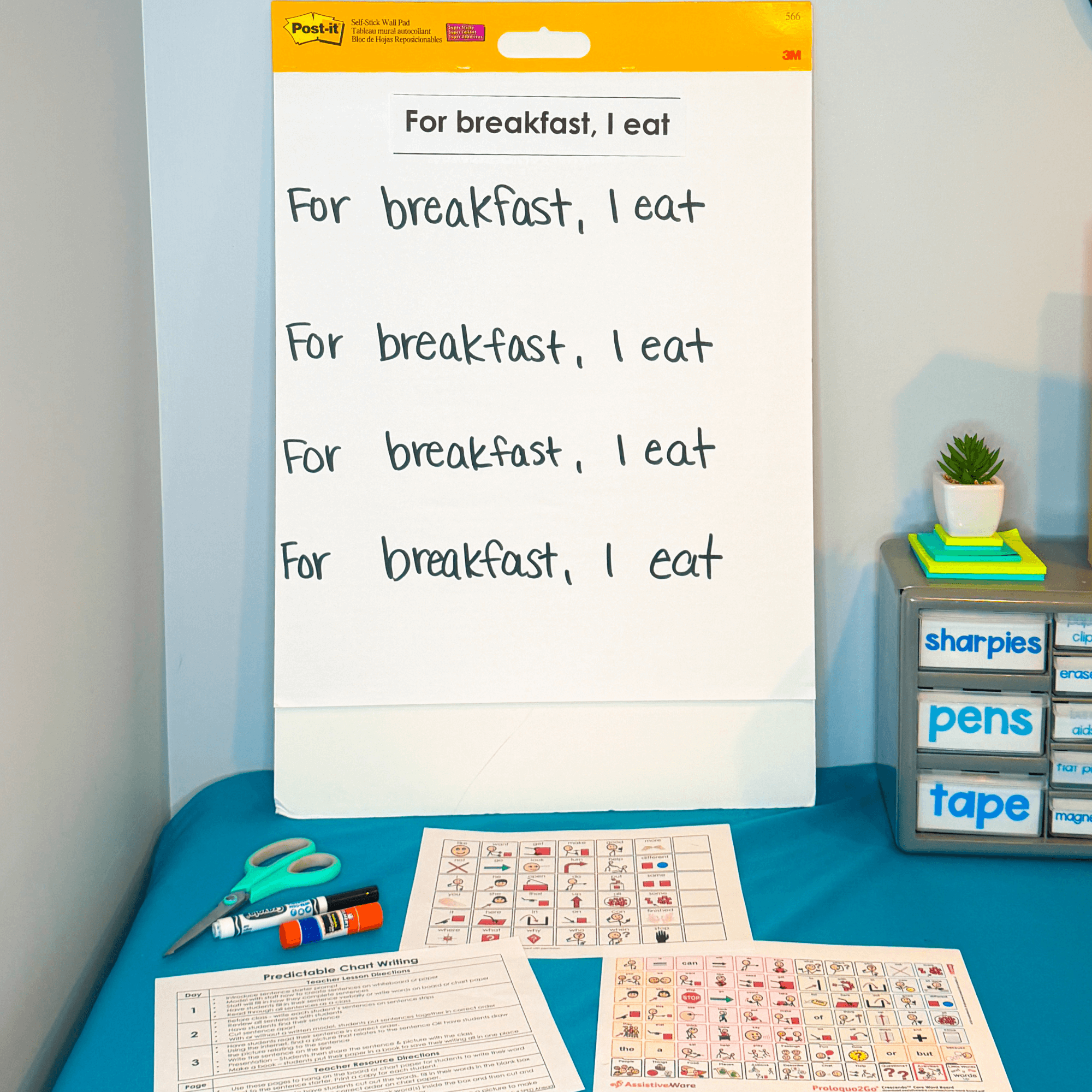 Fruits Vegetable Predictable Chart Writing Curriculum Prompts Special Education - Image 3