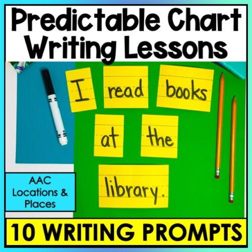 Places Locations Predictable Chart Writing Curriculum Prompts Special Education