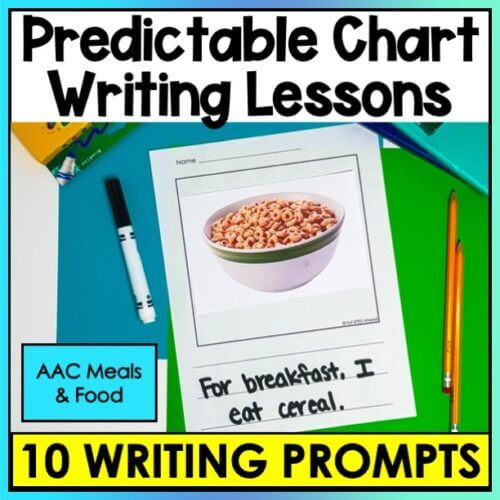 Meals & Food Predictable Chart Writing Curriculum Prompts Special Education