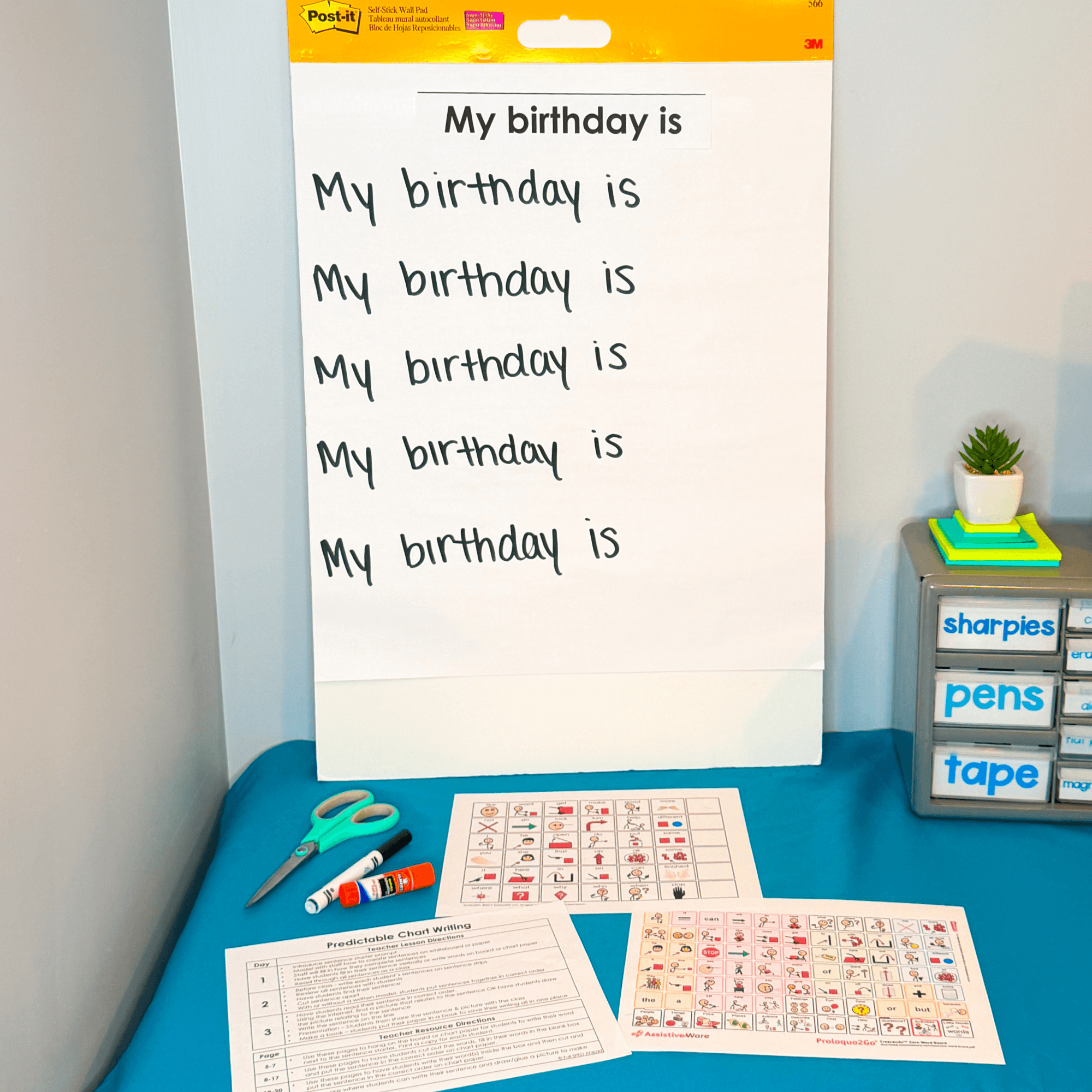 Personal Information Predictable Chart Writing Curriculum Prompts Special Ed - Image 7