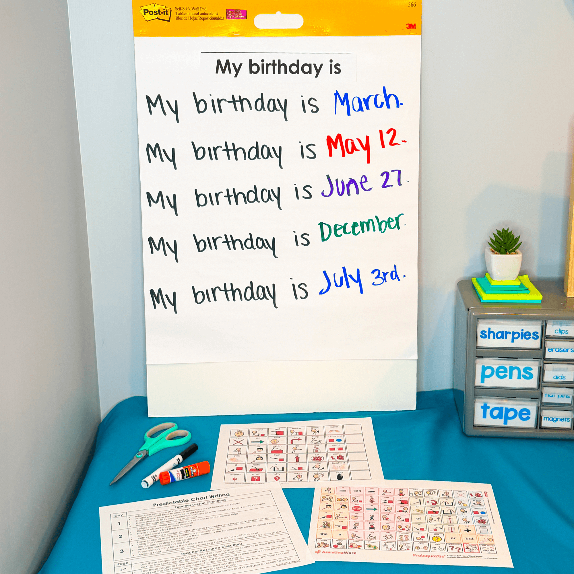 Personal Information Predictable Chart Writing Curriculum Prompts Special Ed - Image 3