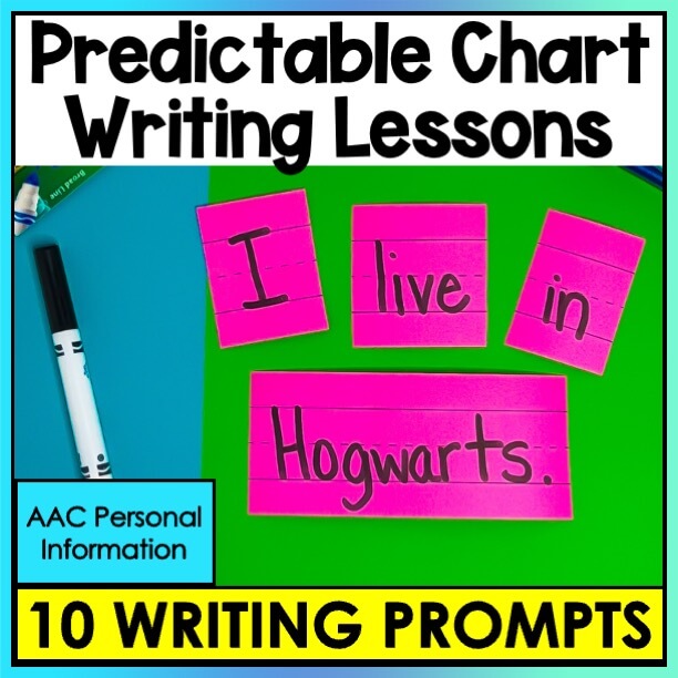 Personal Information Predictable Chart Writing Curriculum Prompts Special Ed