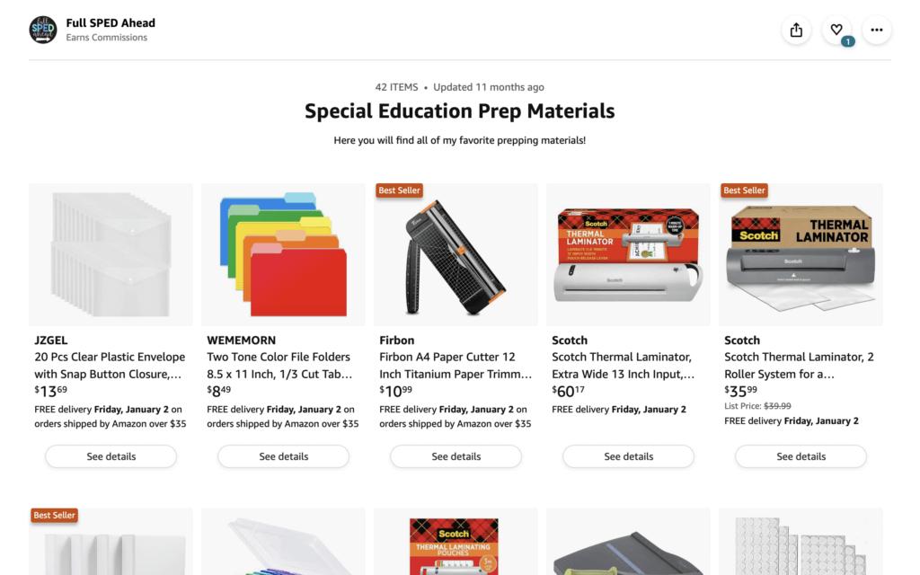 sped prep materials