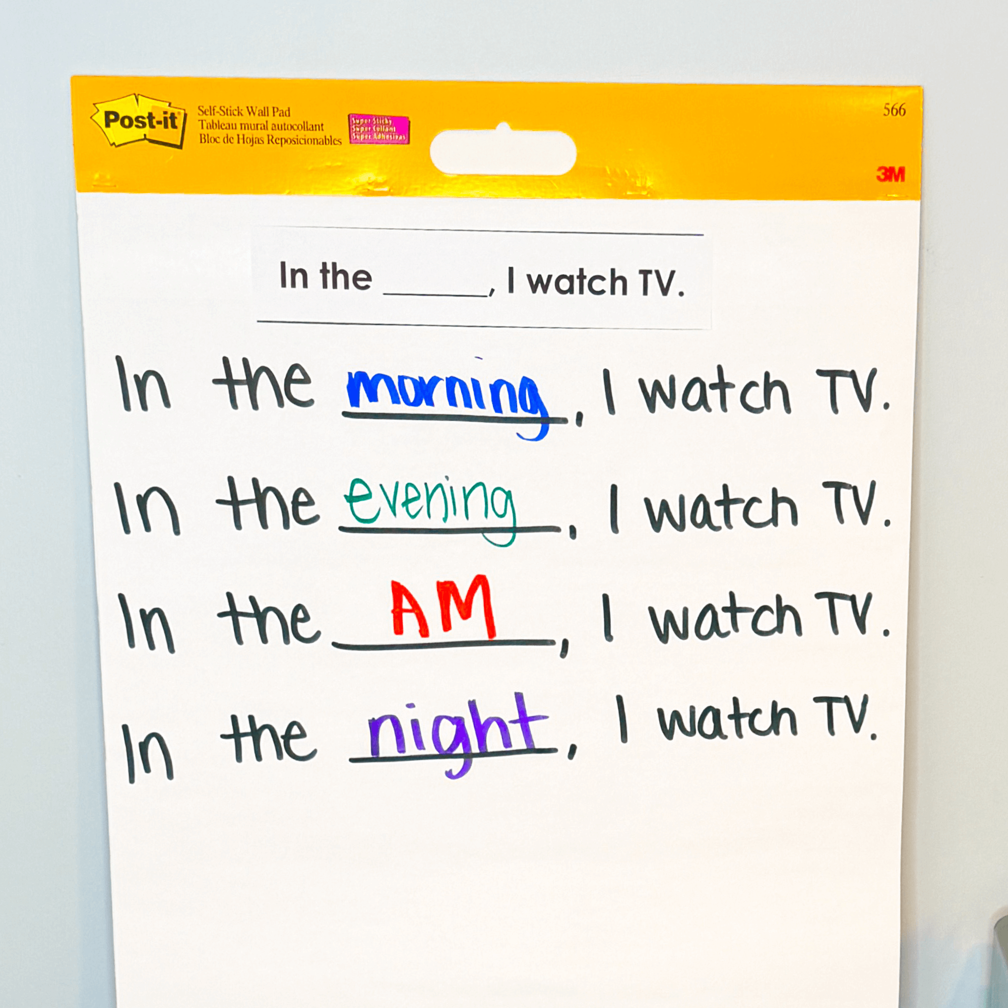 Time Predictable Chart Writing Curriculum Prompts Sentences Special Education - Image 7