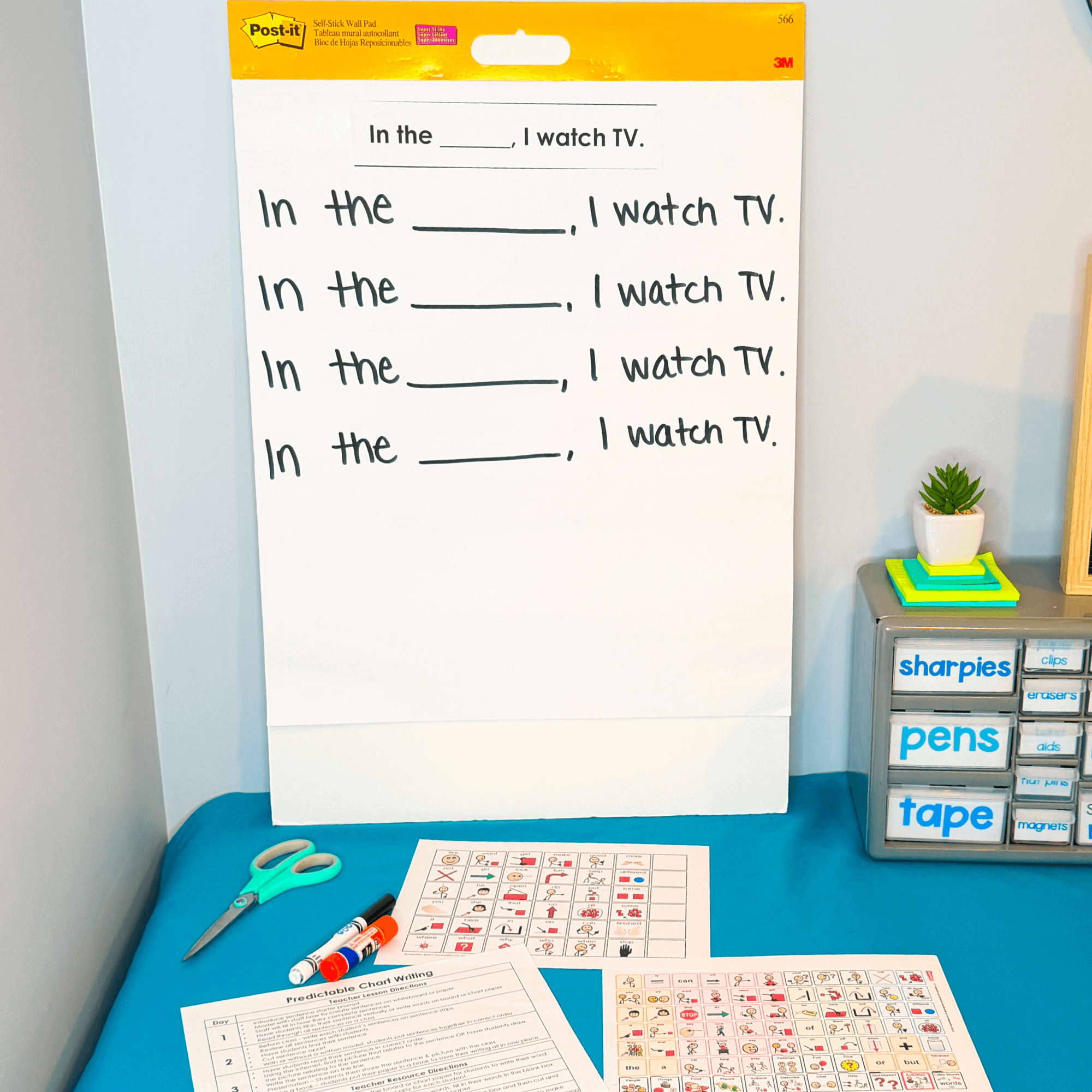 Time Predictable Chart Writing Curriculum Prompts Sentences Special Education - Image 8