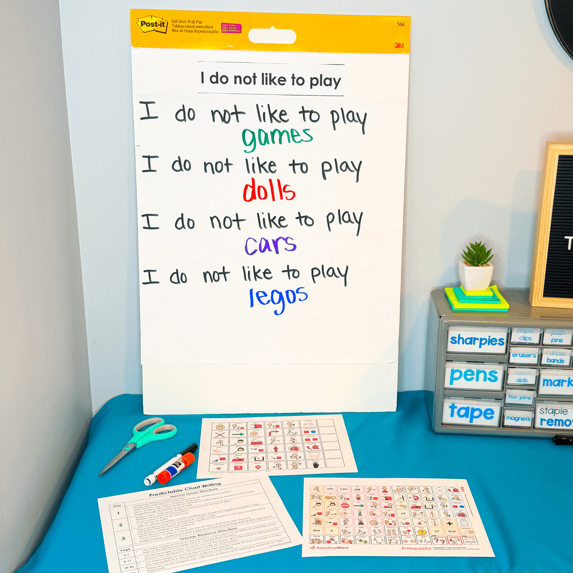 Toys Games Predictable Chart Writing Curriculum Prompts Special Education - Image 6