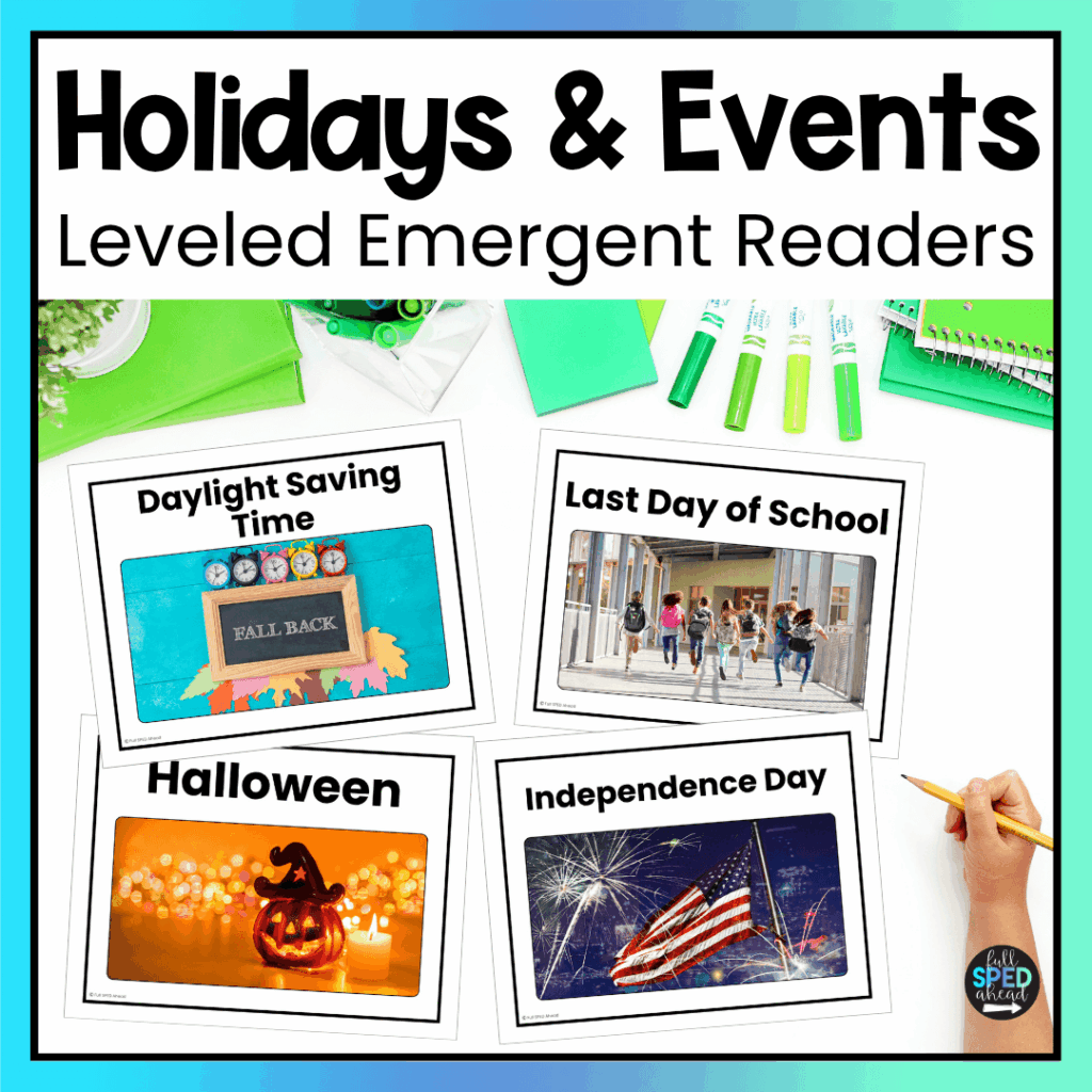 Holiday Emergent Readers for Special Education: A Growing Bundle That Builds Yearlong Literacy Skills