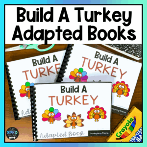 Follow Directions Build A Turkey Adapted Books Special Education