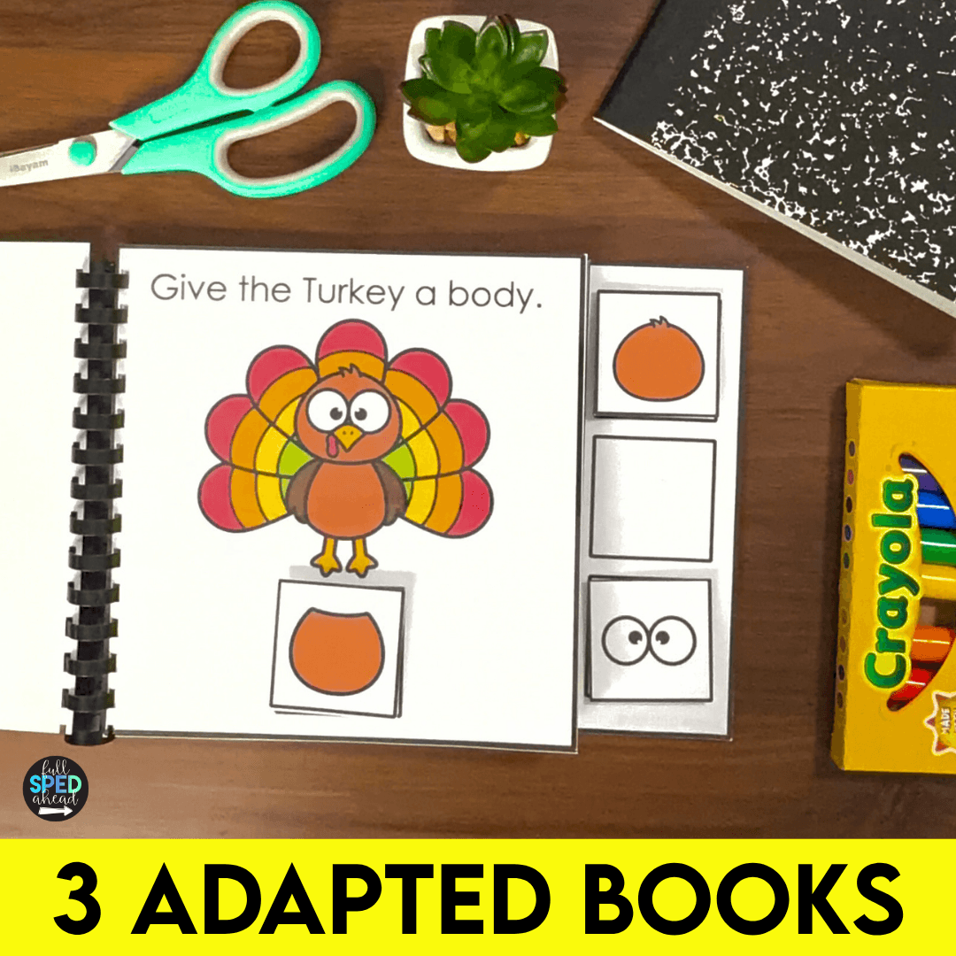 Follow Directions Build A Turkey Adapted Books Special Education