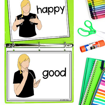 Feelings and Emotions ASL Sign Language Printable Bulletin Board Posters Lessons - Image 4