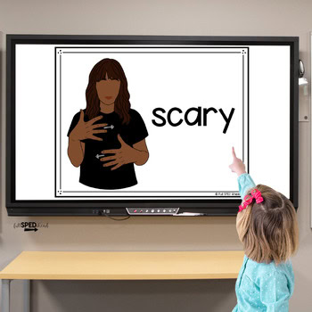 Halloween Classroom Hand Signal Sign Language Visual Bulletin Board and Lessons - Image 3