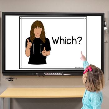Wh- Question Classroom Hand Signal Sign Language Visual Bulletin Board ASL - Image 3