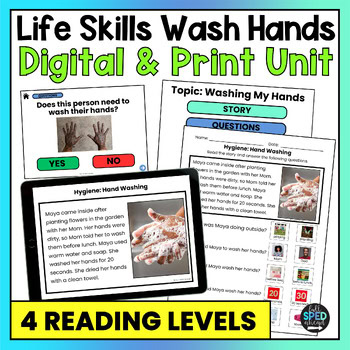 Handwashing Personal Hygiene Activity Lesson Plan Social Story Worksheet Visuals