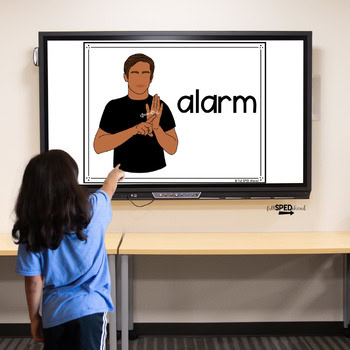 Severe Weather Drill Classroom Sign Language Bulletin Board & Posters ASL - Image 2