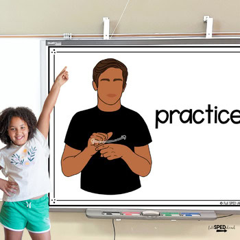 Severe Weather Drill Classroom Sign Language Bulletin Board & Posters ASL - Image 3