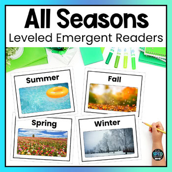 Seasonal Emergent Reader Comprehension Special Education Adapted Books