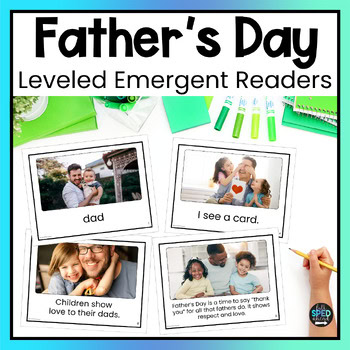 Father's Day Emergent Reading Comprehension Special Education Adapted Books