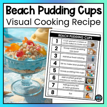 Pudding Cup ESY Visual Recipes Cooking Activities Autism Life Skills Classrooms